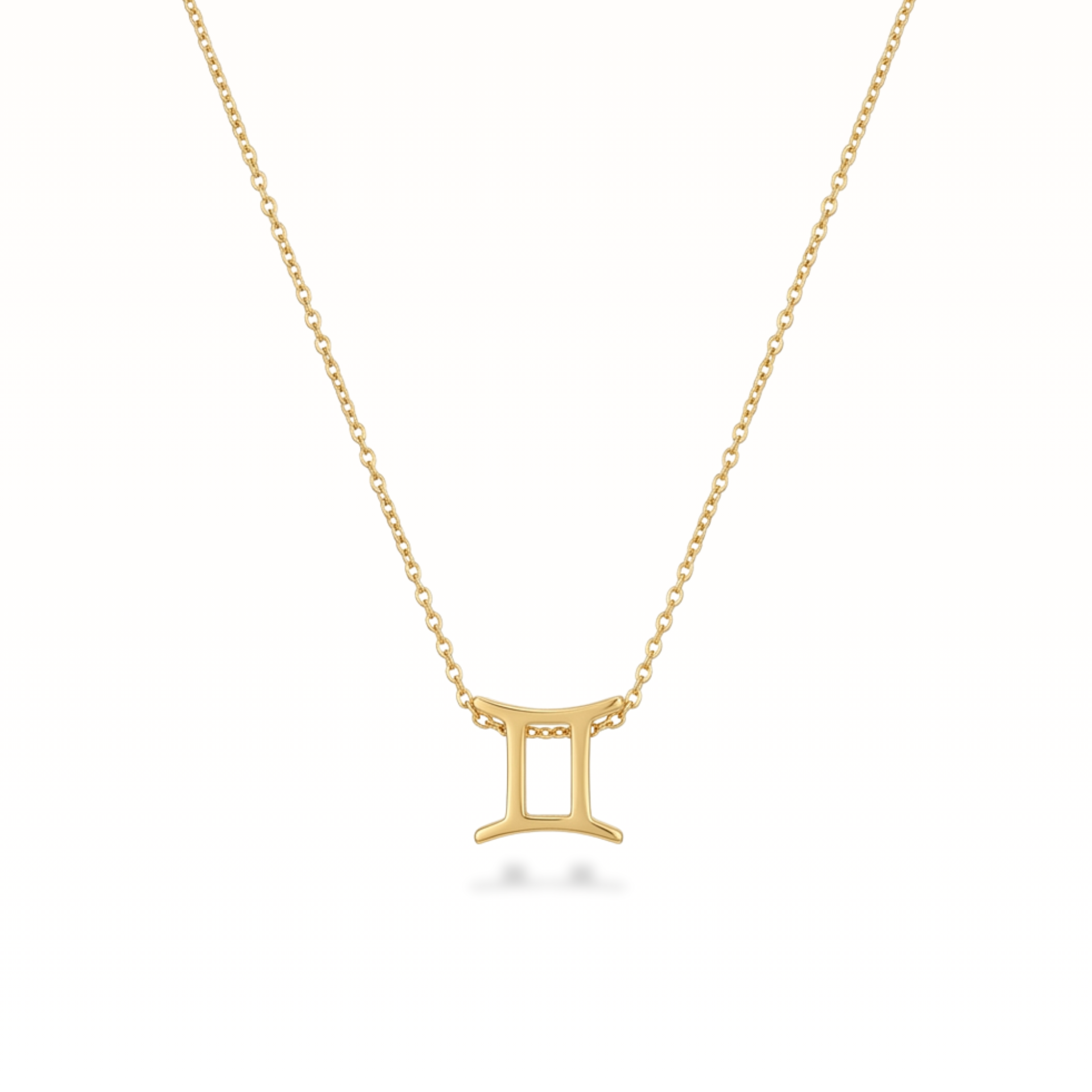 Златисто Колие БЛИЗНАЦИ (Gemini) · 18K Покритие | Lesso Бижута