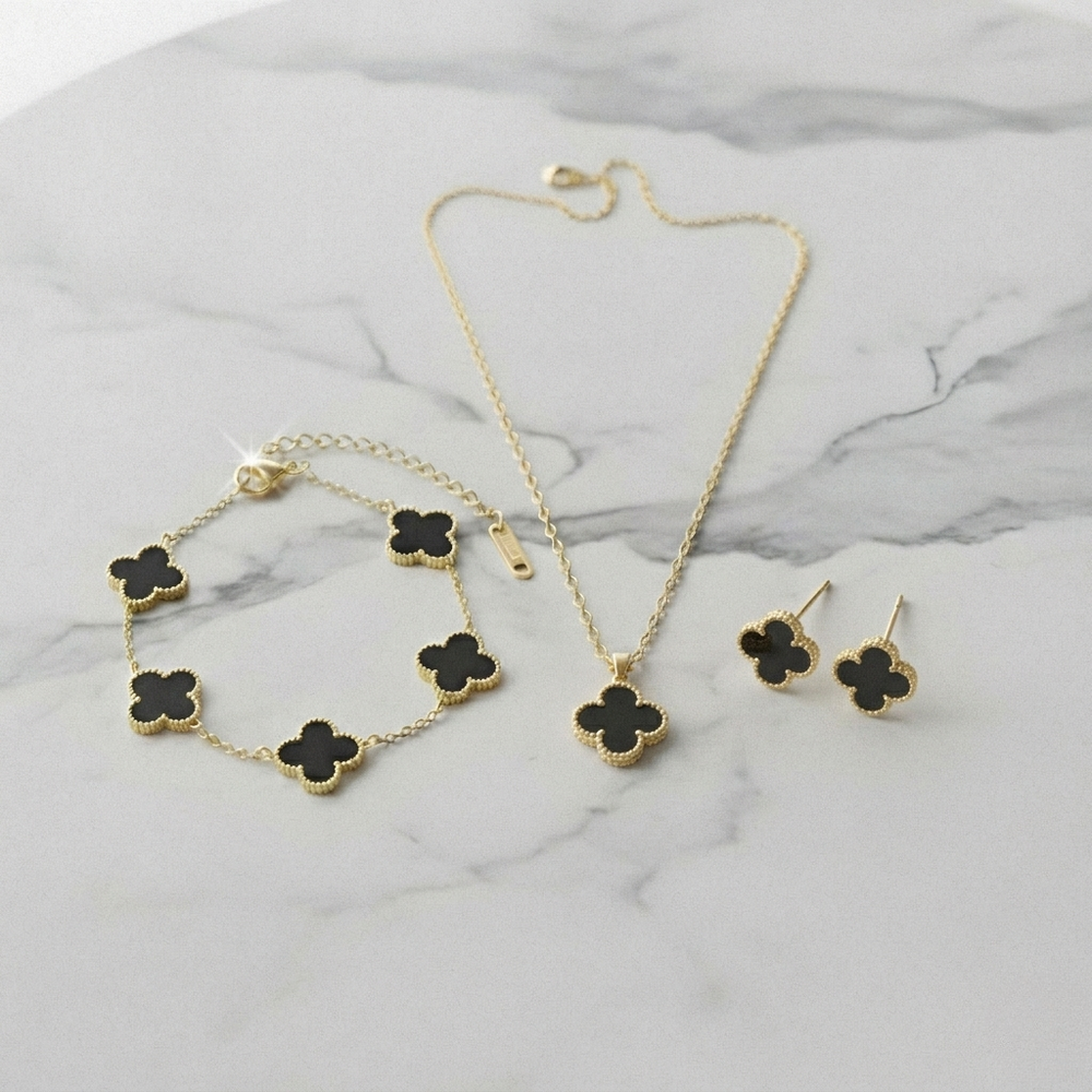 Aura · Златист Комплект Бижута 18K Покритие | Lesso