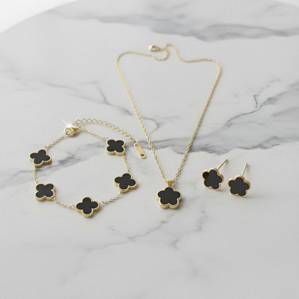 Aura · Златист Комплект Бижута 18K Покритие | Lesso