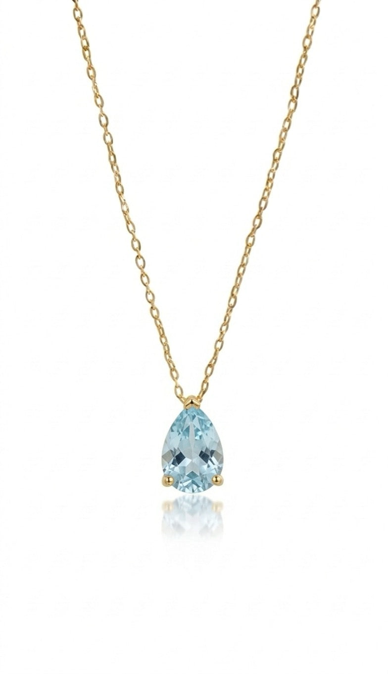 Златисто колие Skye с 18K покритие от неръждаема стомана - Lesso бижута България