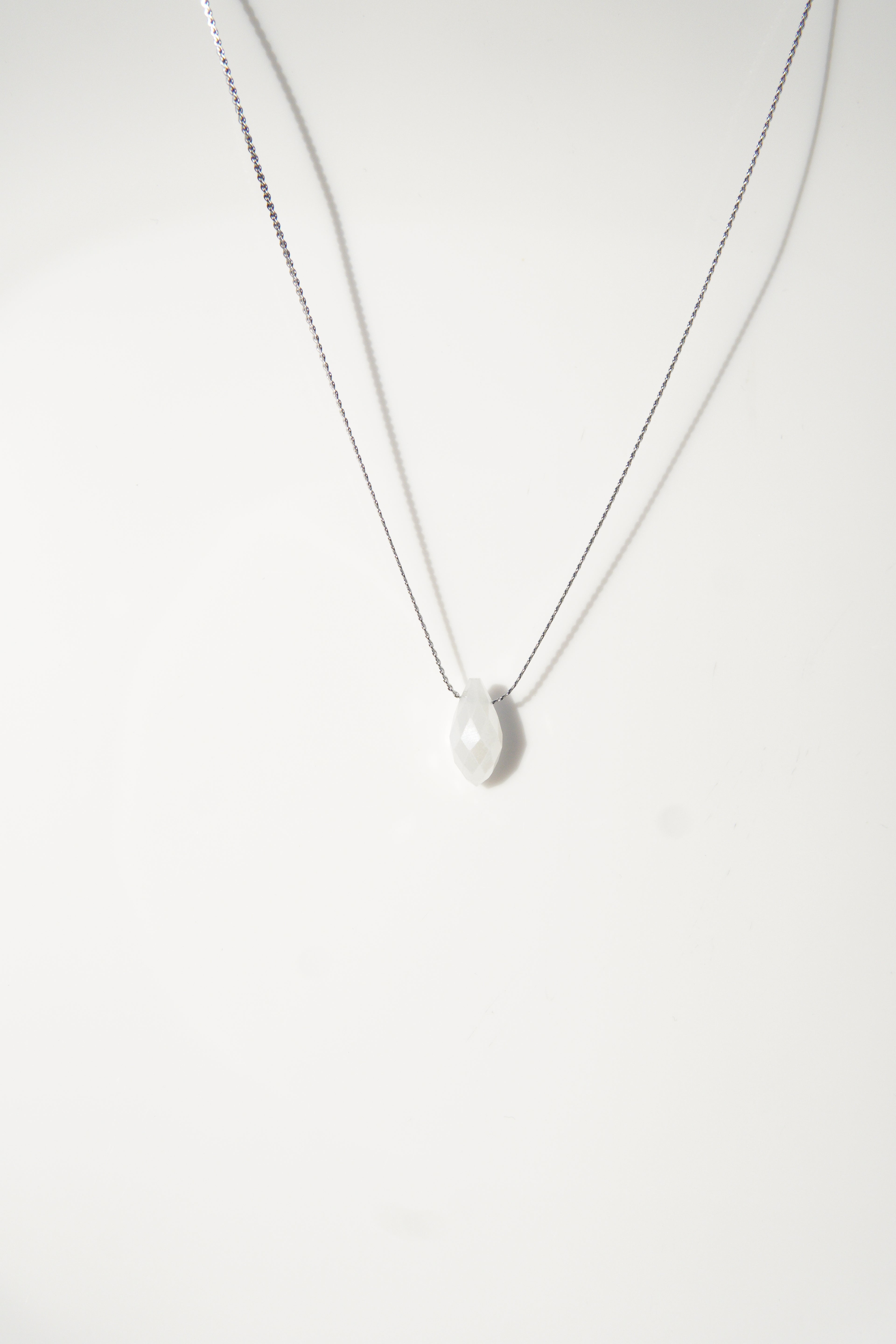 Сребристо колие Marmora от неръждаема стомана - Lesso бижута България