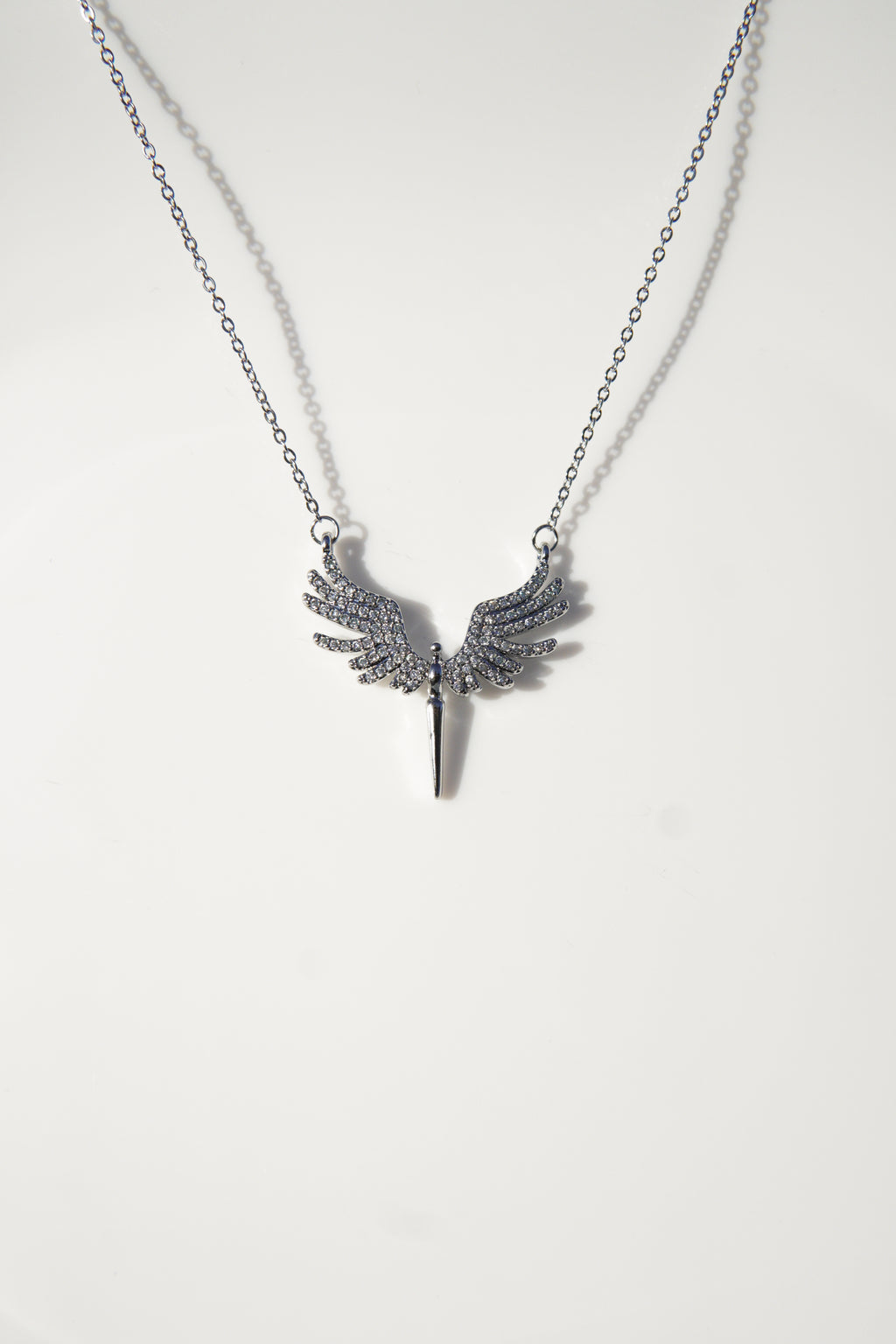 Сребристо колие Oriane от неръждаема стомана - Lesso бижута България