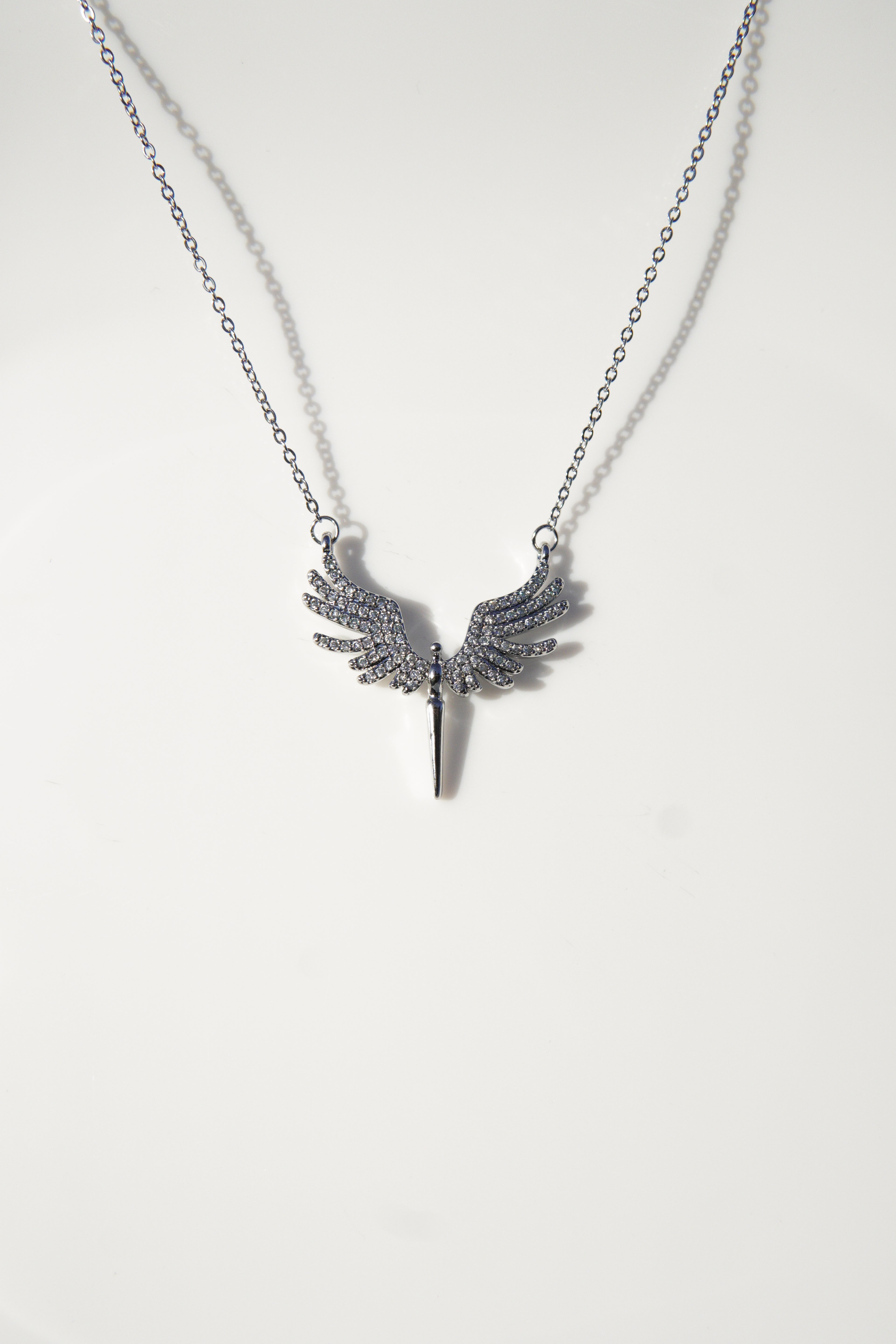 Сребристо колие Oriane от неръждаема стомана - Lesso бижута България