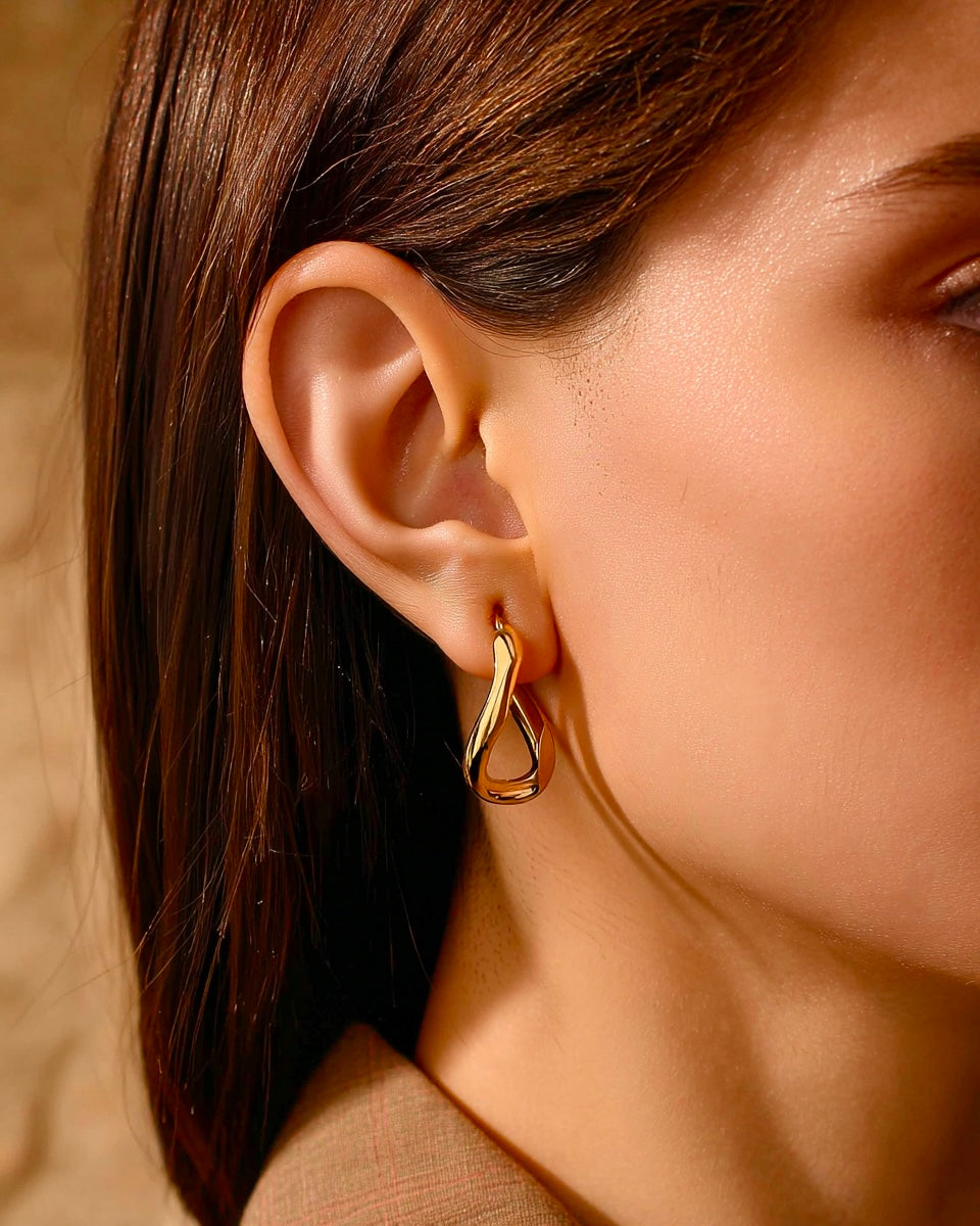Orvanna · Златисти Обеци 18K Покритие | Lesso Бижута