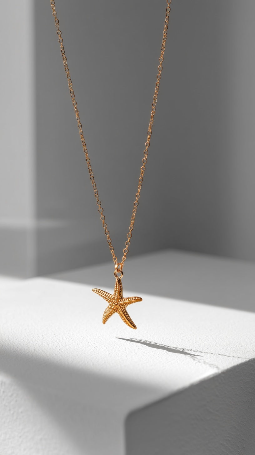 Златисто колие Auresta с 18K покритие от неръждаема стомана - Lesso бижута България