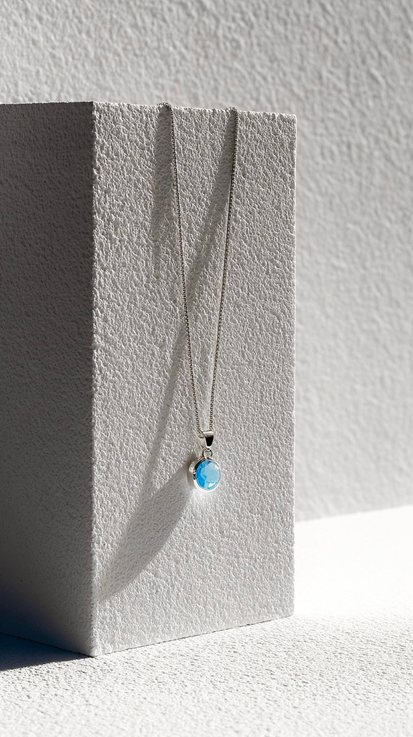 Сребристо колие Nerina от неръждаема стомана - Lesso бижута България