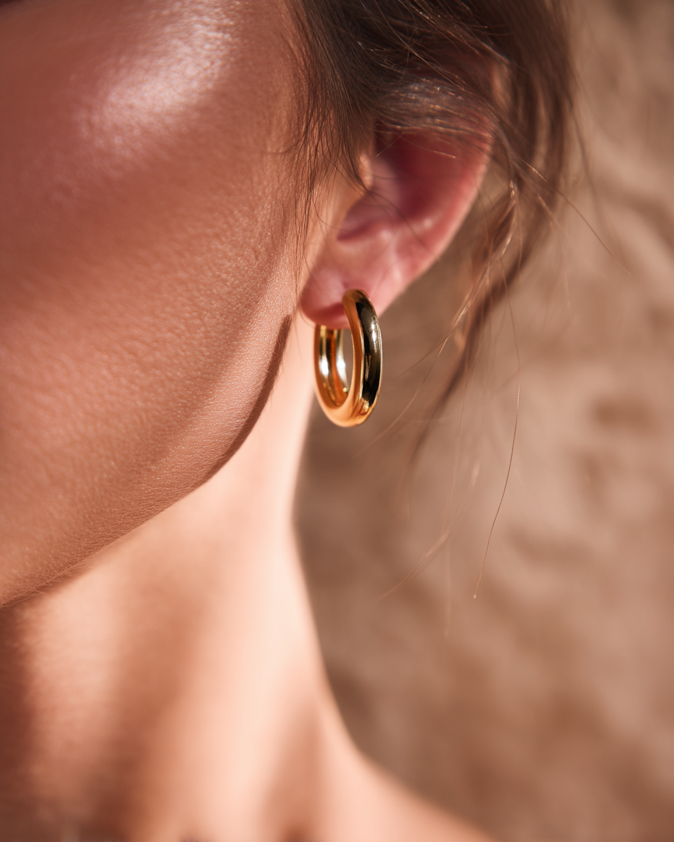 Arine · Златисти Обеци 18K Покритие | Lesso Бижута