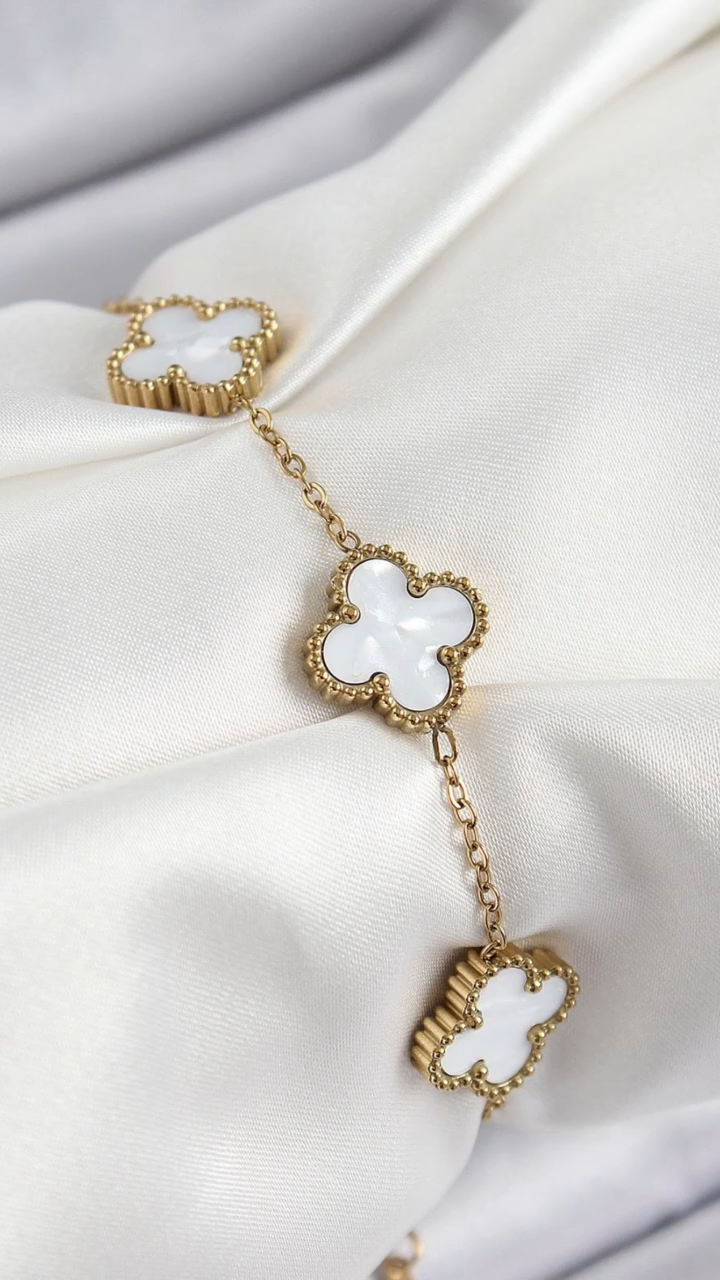 Floria · Златист Комплект Бижута 18K Покритие | Lesso